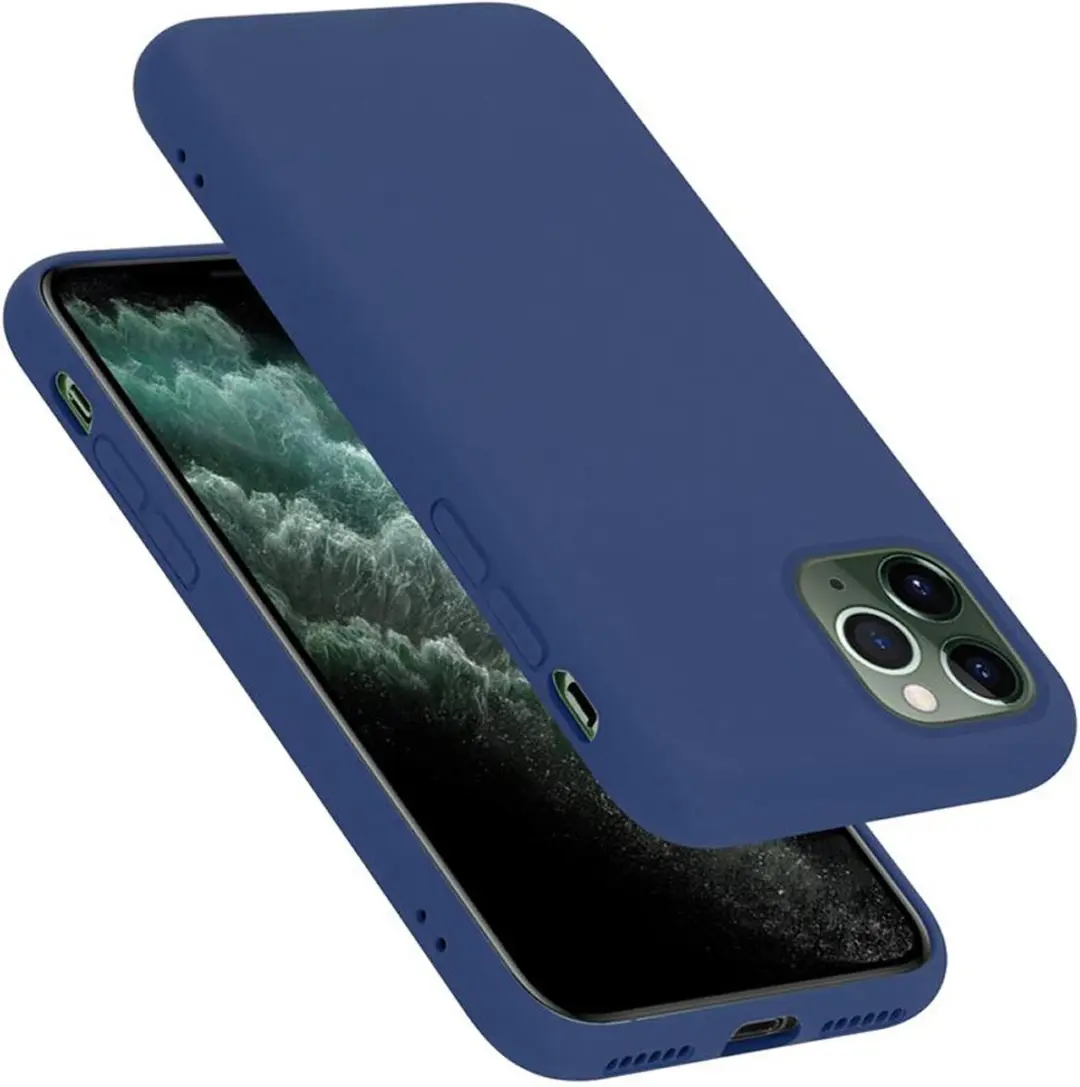 Cadorabo Hoesje geschikt voor Apple iPhone 11 PRO MAX in LIQUID BLAUW