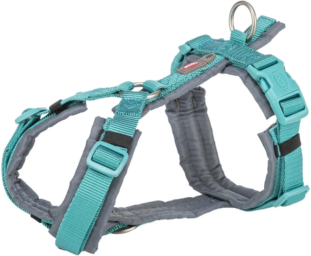 Trixie Hondentuig Premium Trekking Aqua Blauw/Grafiet Grijs