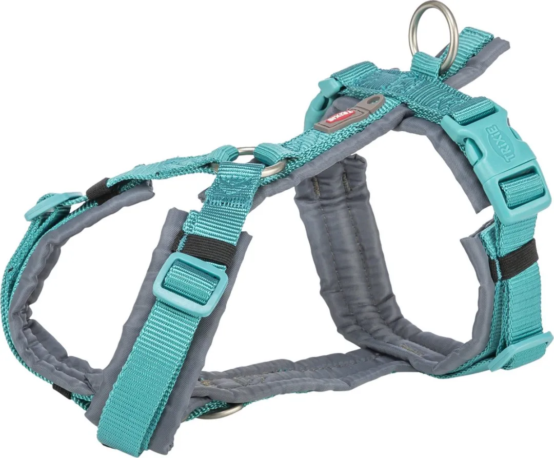 Trixie Hondentuig Premium Trekking Aqua Blauw/Grafiet Grijs