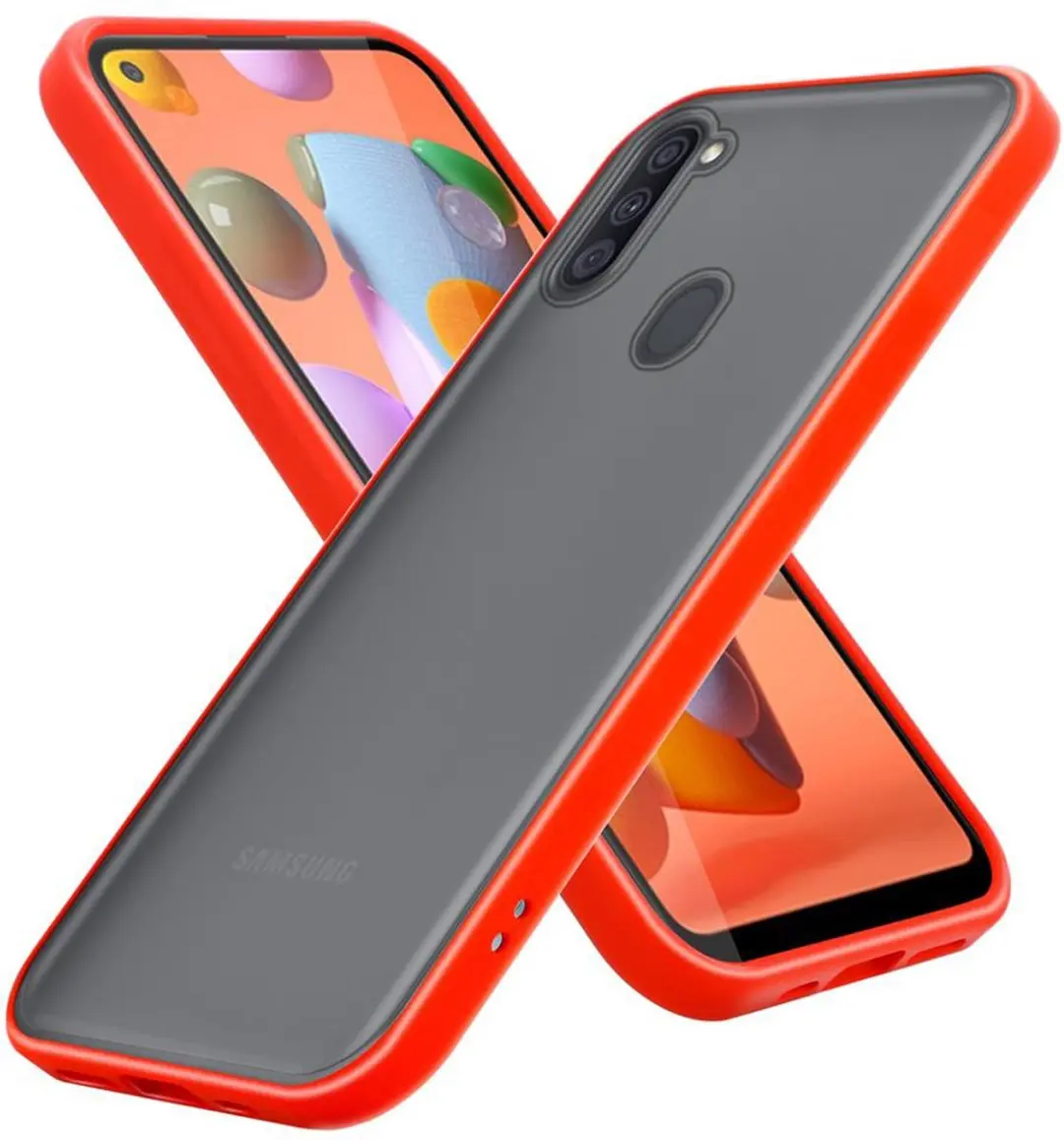 Cadorabo Hoesje geschikt voor Samsung Galaxy A11 / M11 in Mat Rood