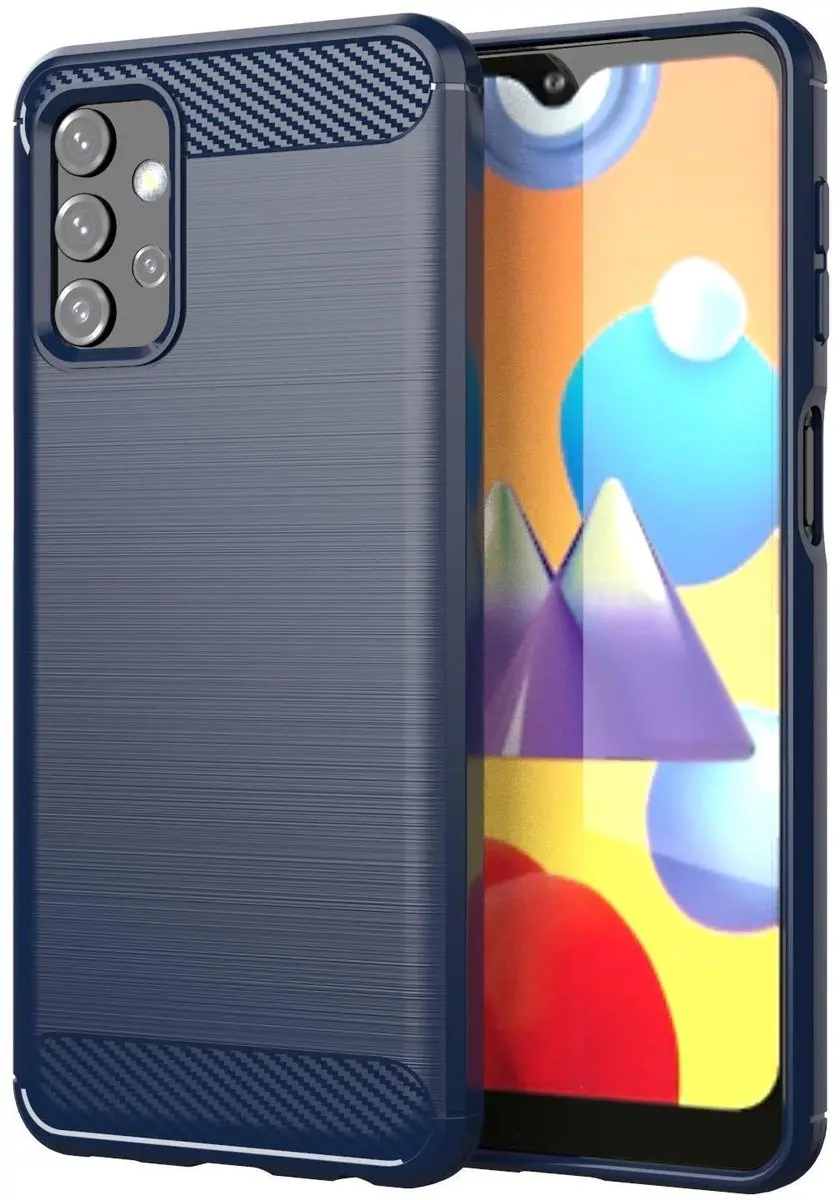 Cadorabo Hoesje geschikt voor Samsung Galaxy A32 5G in BRUSHED BLAUW