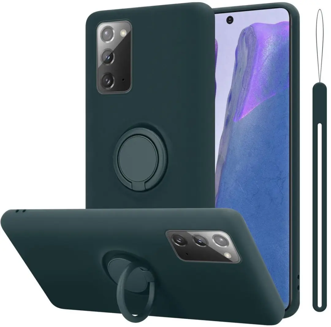Cadorabo Hoesje geschikt voor Samsung Galaxy NOTE 20 in LIQUID GROEN
