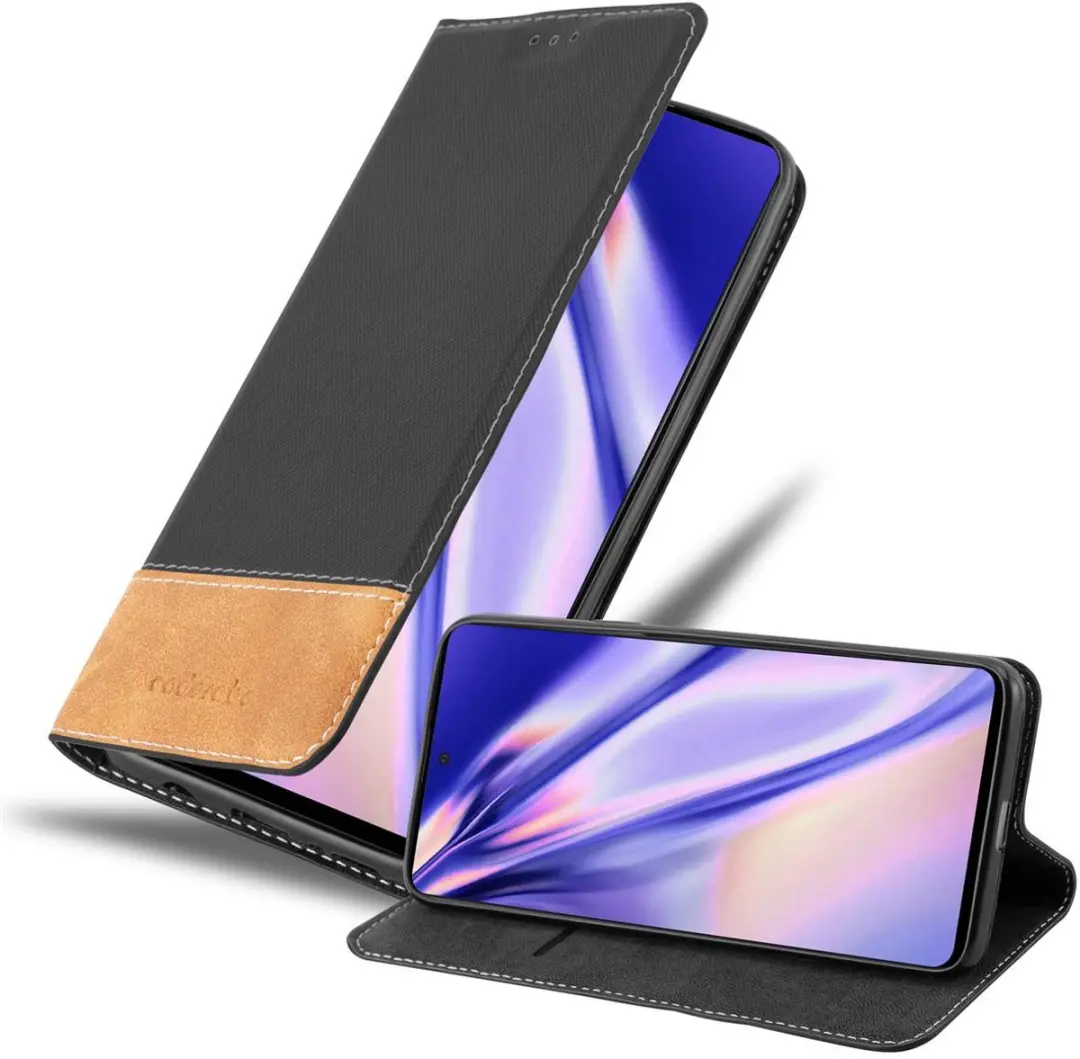 Cadorabo Hoesje geschikt voor Samsung Galaxy A51 4G / M40s in ZWART BRUIN