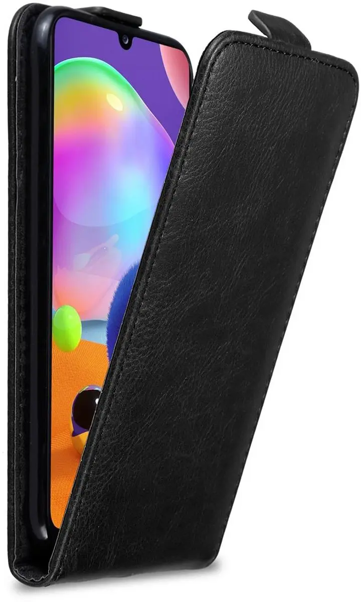 Cadorabo Hoesje geschikt voor Samsung Galaxy A31 in ZWARTE NACHT