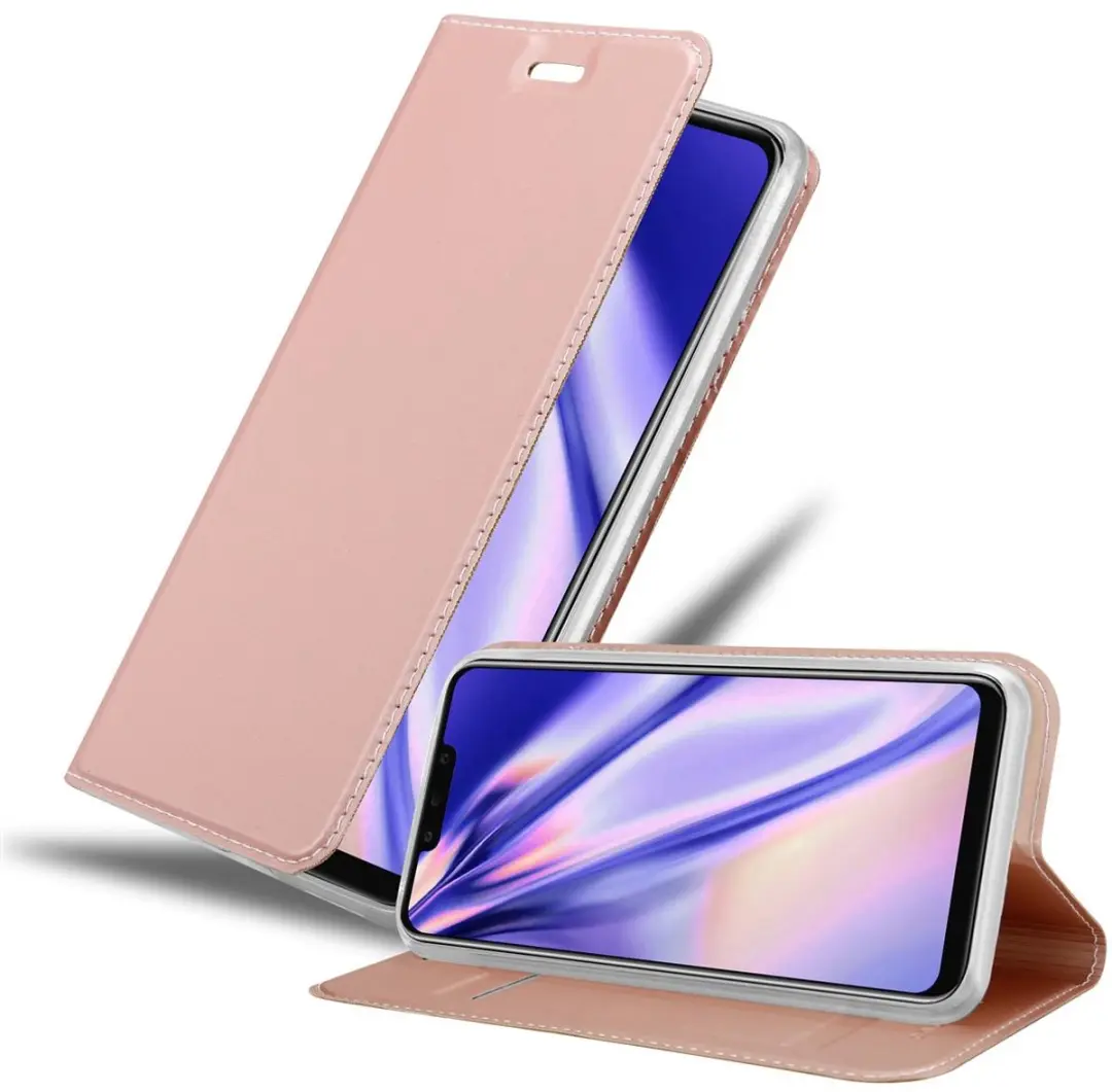 Cadorabo Hoesje geschikt voor Huawei MATE 20 LITE in CLASSY ROSE GOUD
