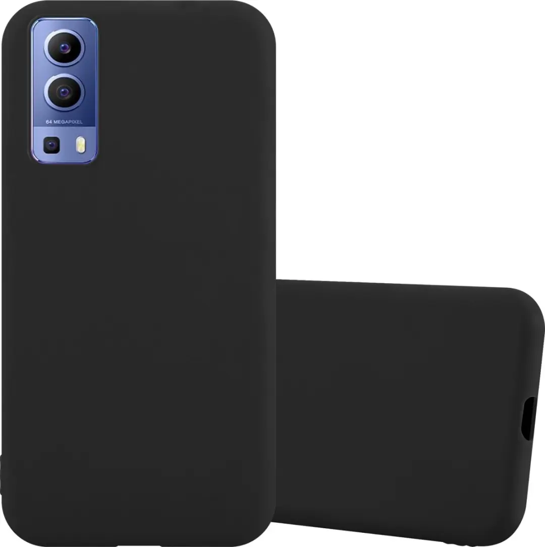 Cadorabo Hoesje geschikt voor Vivo Y52 5G / Y72 5G in CANDY ZWART