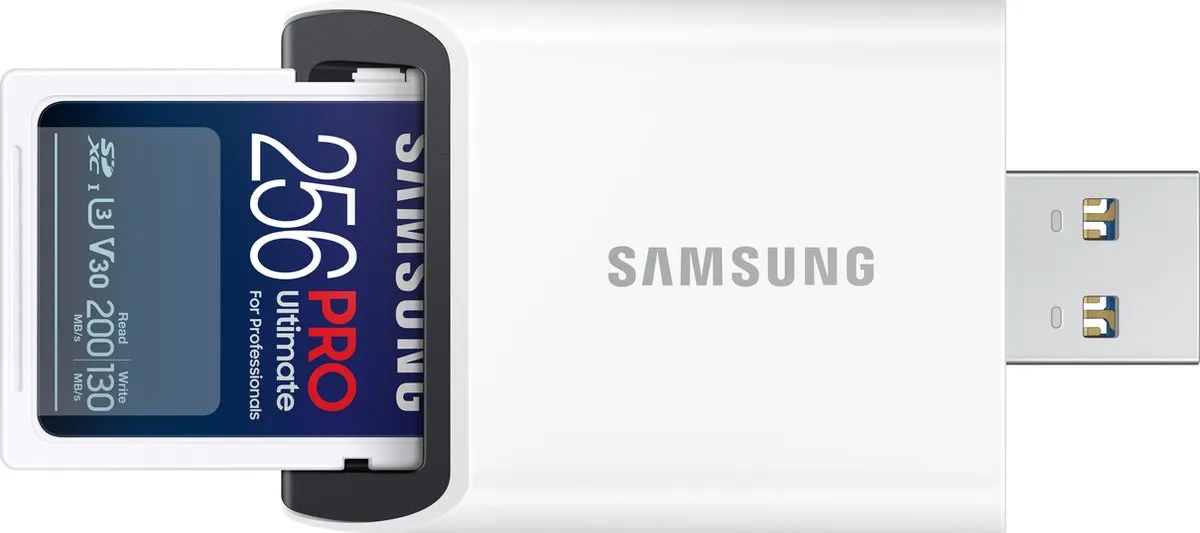 Samsung PRO Ultimate SD Kaart 256GB - 200/130 MB/s