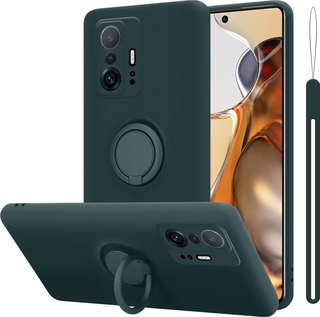 Cadorabo Hoesje geschikt voor Xiaomi 11T / 11T PRO in LIQUID GROEN