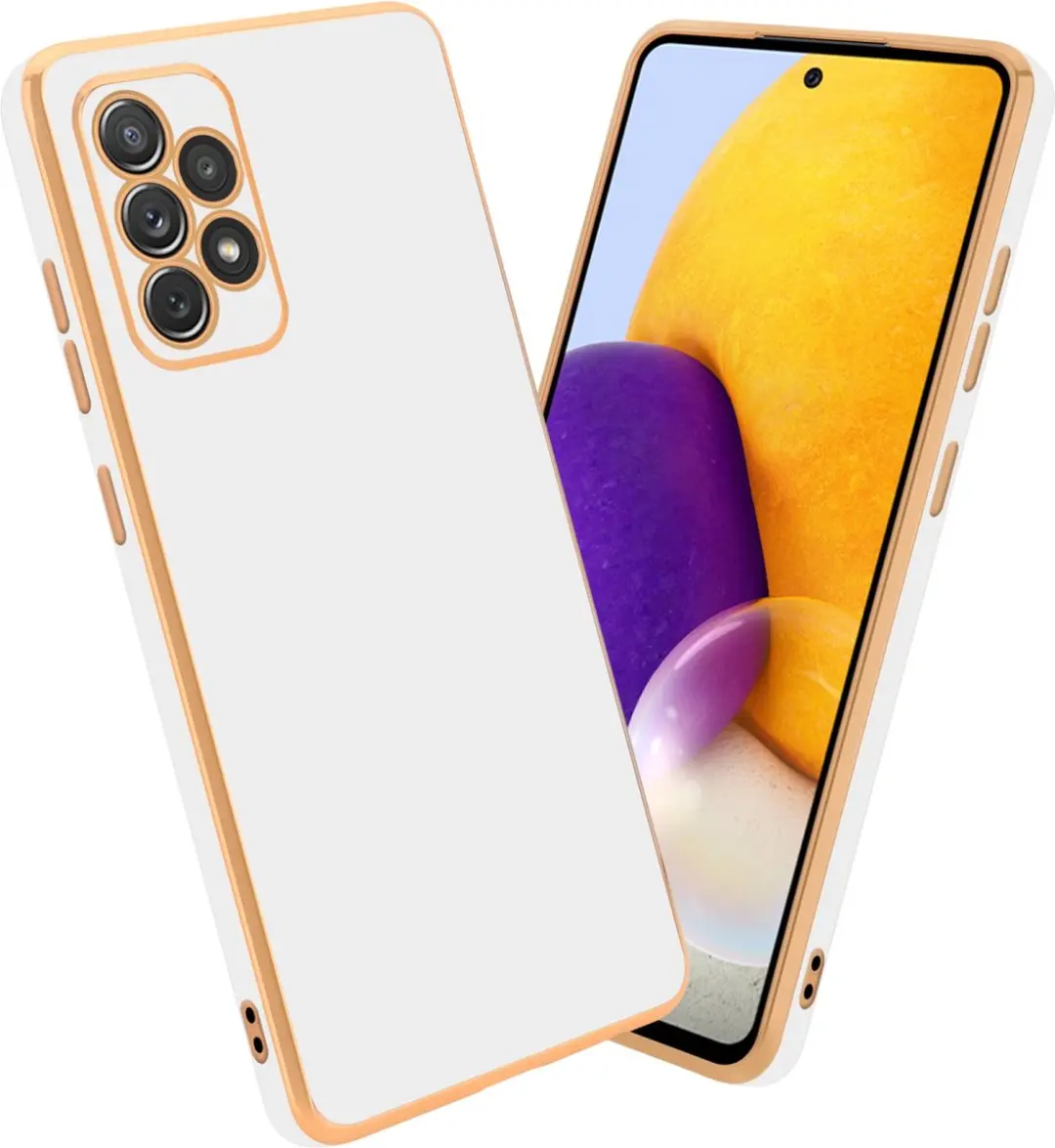 Cadorabo Hoesje geschikt voor Samsung Galaxy A52 (4G / 5G) / A52s in Glossy Wit