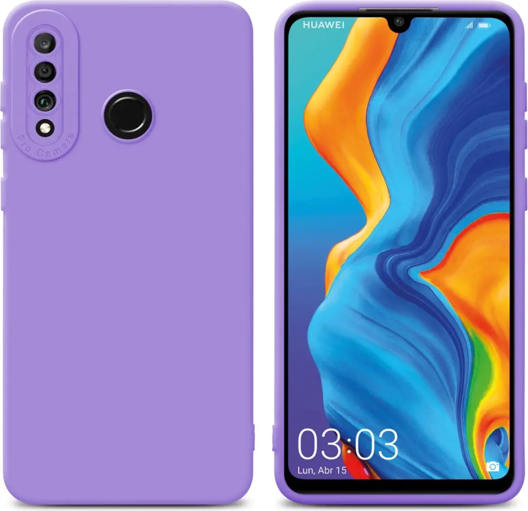 Cadorabo Hoesje geschikt voor Huawei P30 LITE in FLUID LICHT PAARS