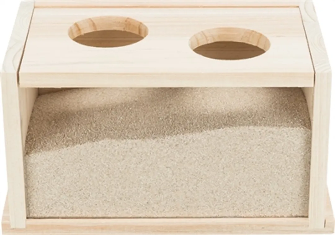 Trixie Zandbad voor muizen/hamsters Hout - Beige - afbeelding 6 van 6
