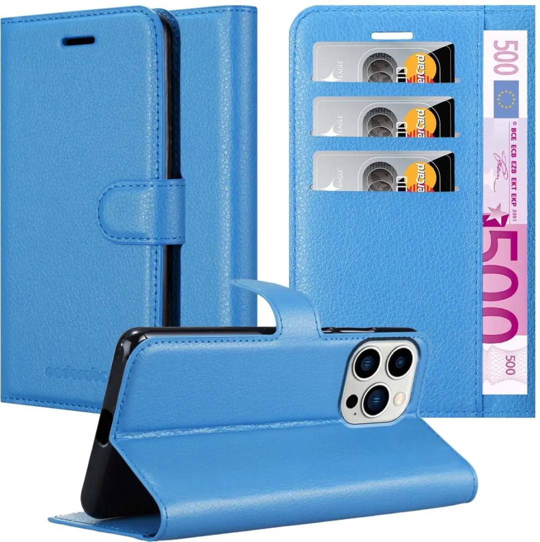 Cadorabo Hoesje geschikt voor Apple iPhone 14 PRO in PASTEL BLAUW