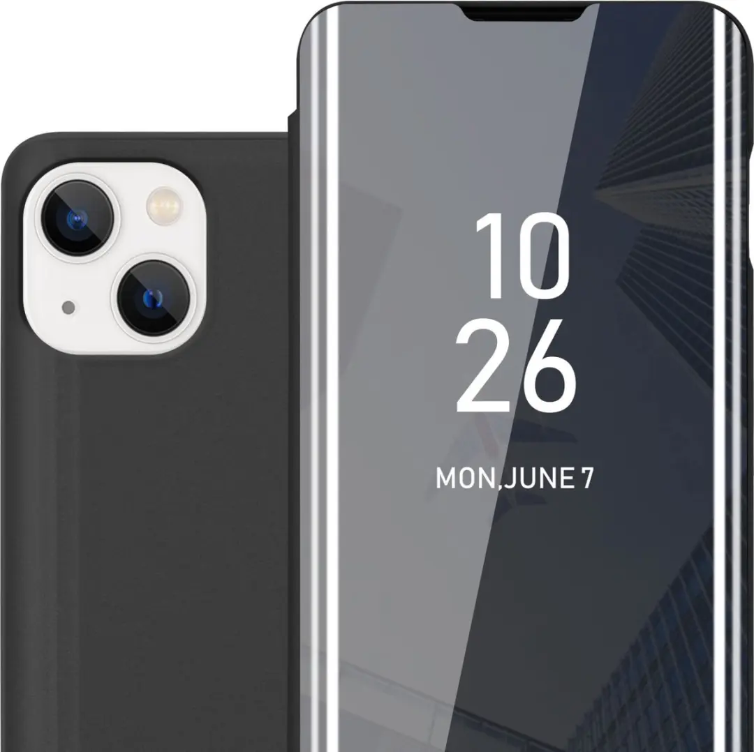 Cadorabo Hoesje geschikt voor Apple iPhone 14 in TOERMALIJN ZWART