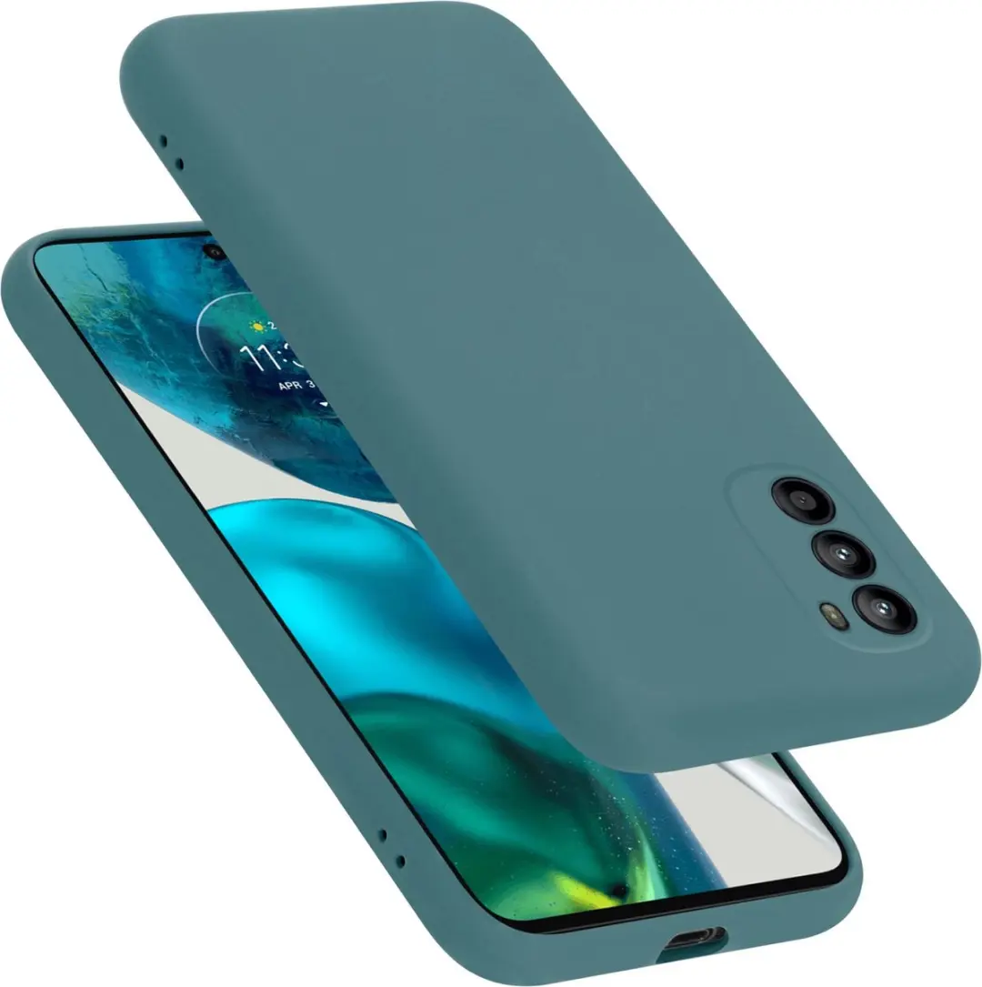 Cadorabo Hoesje geschikt voor Motorola MOTO G52 4G / G82 5G in LIQUID GROEN