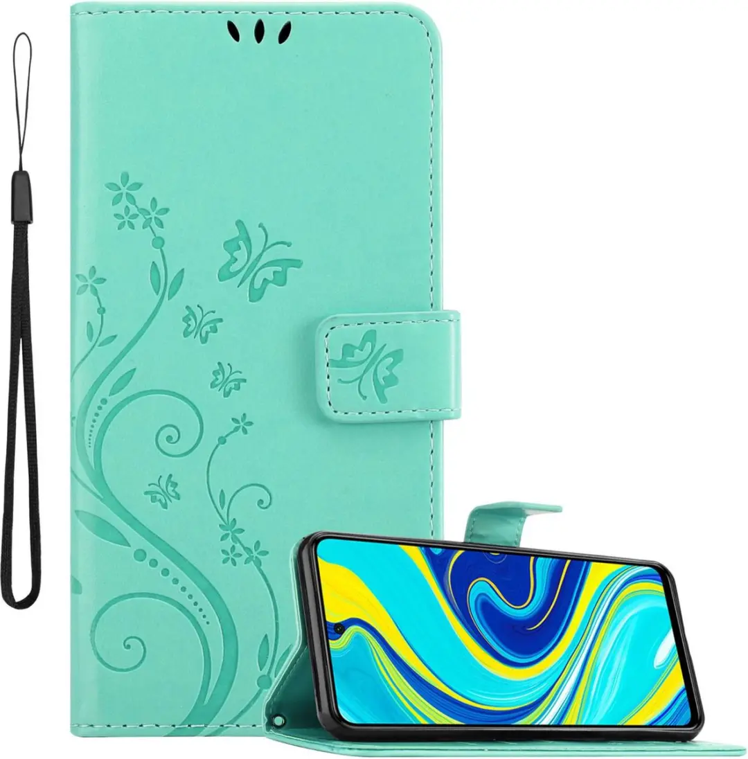 Cadorabo Hoesje geschikt voor Xiaomi RedMi NOTE 9 PRO / NOTE 9S in BLOEMEN TURKO