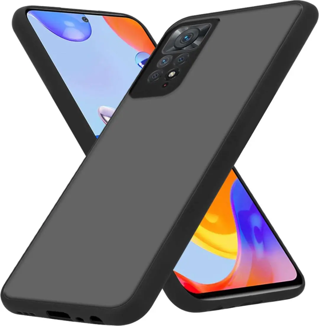 Cadorabo Hoesje geschikt voor Xiaomi RedMi NOTE 11 PRO+ in MATT ZWART