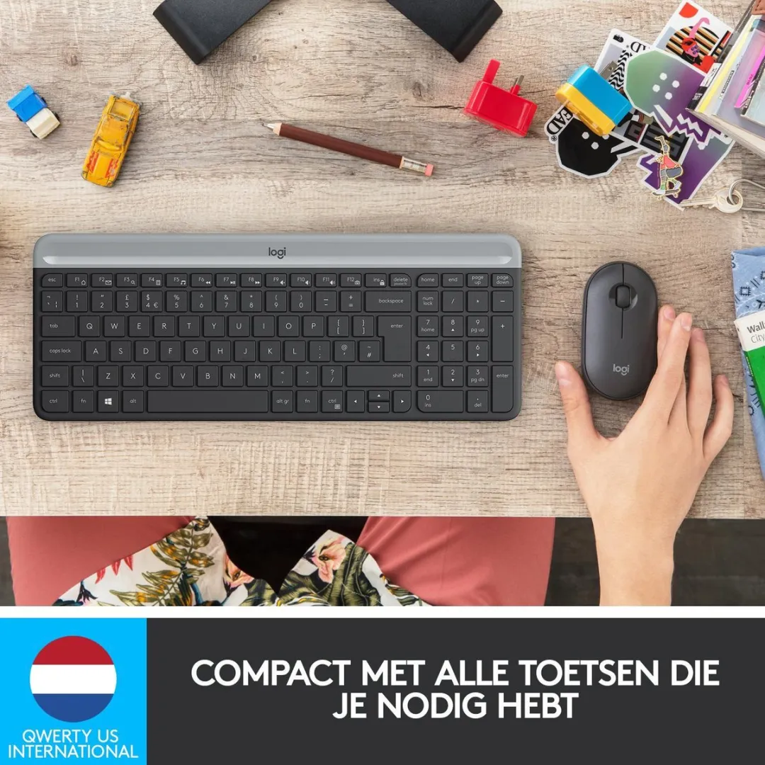 Logitech MK470 Draadloos Toetsenbord & Muis Combo - Zwart