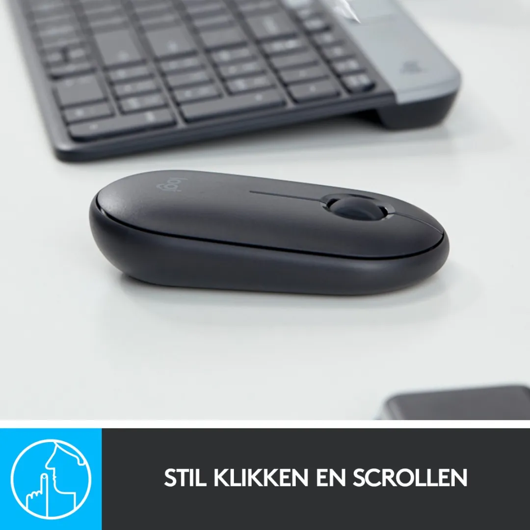 Logitech Pebble M350 Draadloze Muis - Zwart