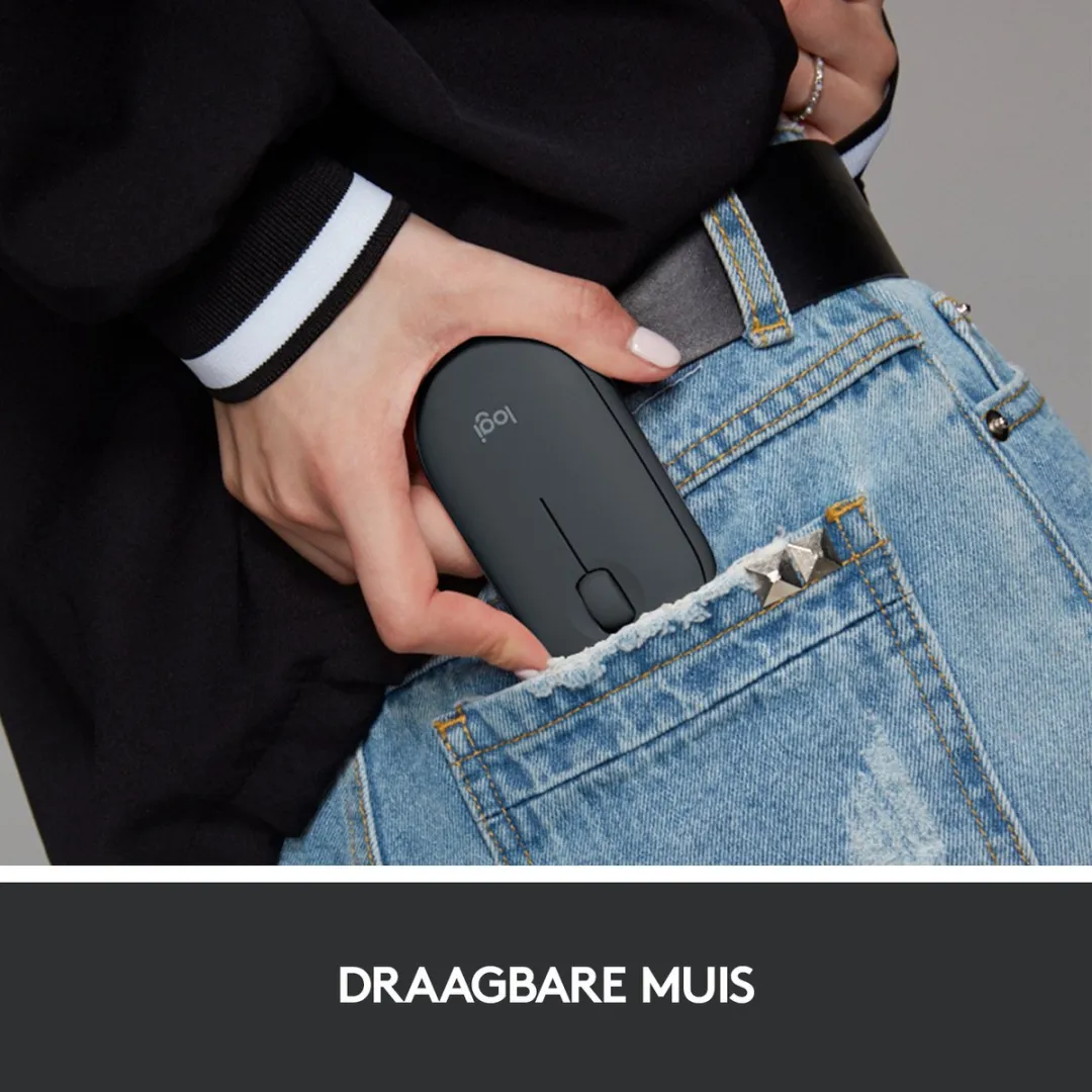 Logitech Pebble M350 Draadloze Muis - Zwart - afbeelding 6 van 6