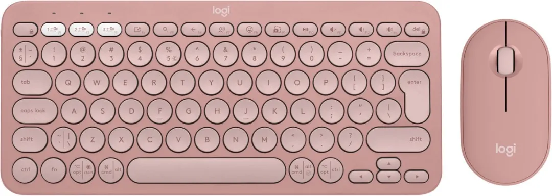 Logitech Pebble 2 Combo - Draadloos Toetsenbord & Muis - Roze