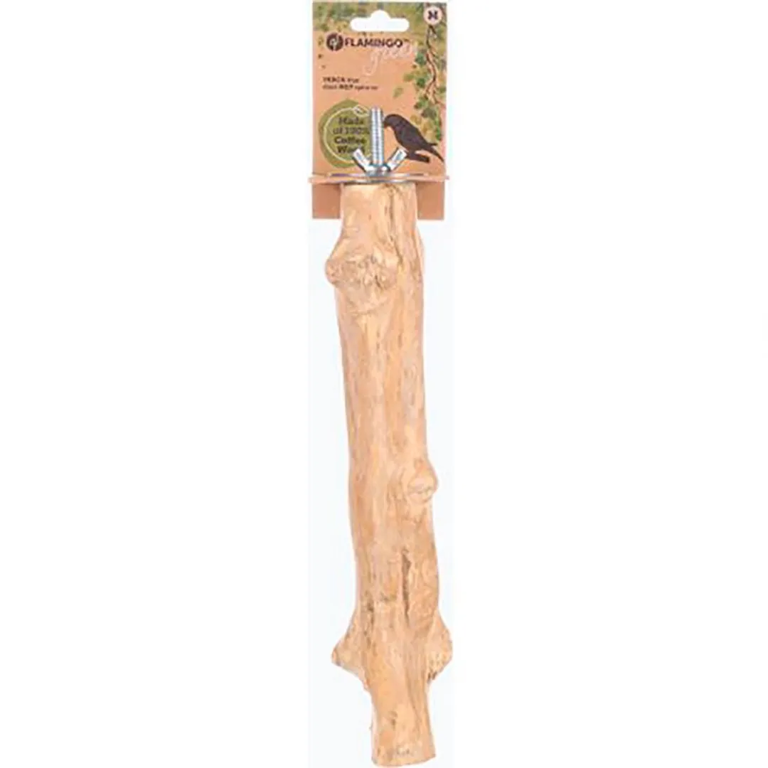 Flamingo Java Zitstok Vogel 20cm - Bruin