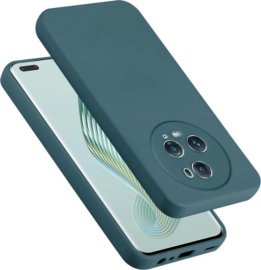 Cadorabo Hoesje geschikt voor Honor Magic 5 Pro in LIQUID GROEN