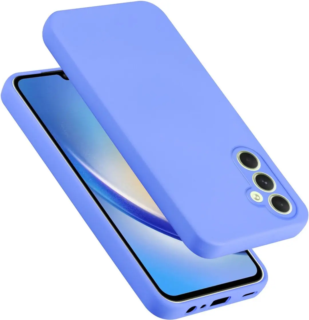 Cadorabo Hoesje geschikt voor Samsung Galaxy A34 5G in LIQUID LICHT PAARS