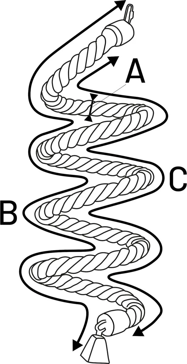 Flamingo - Vogelspeelgoed Sisal touw - Bruin - 32 x 22 x 22 cm