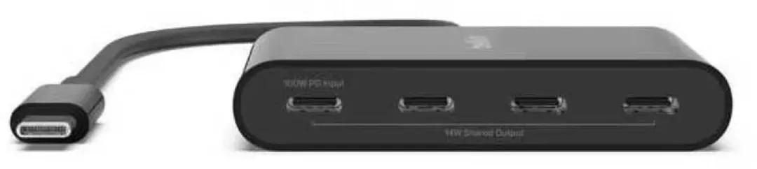 Belkin AVC018BTBK USB-Hub - 4 Poorten - Zwart