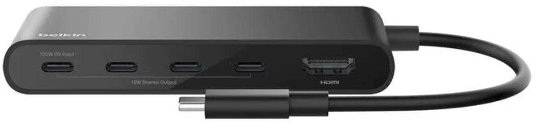 Belkin AVC021HQBK USB-C Interface Hub - 5 Poorten - Zwart
