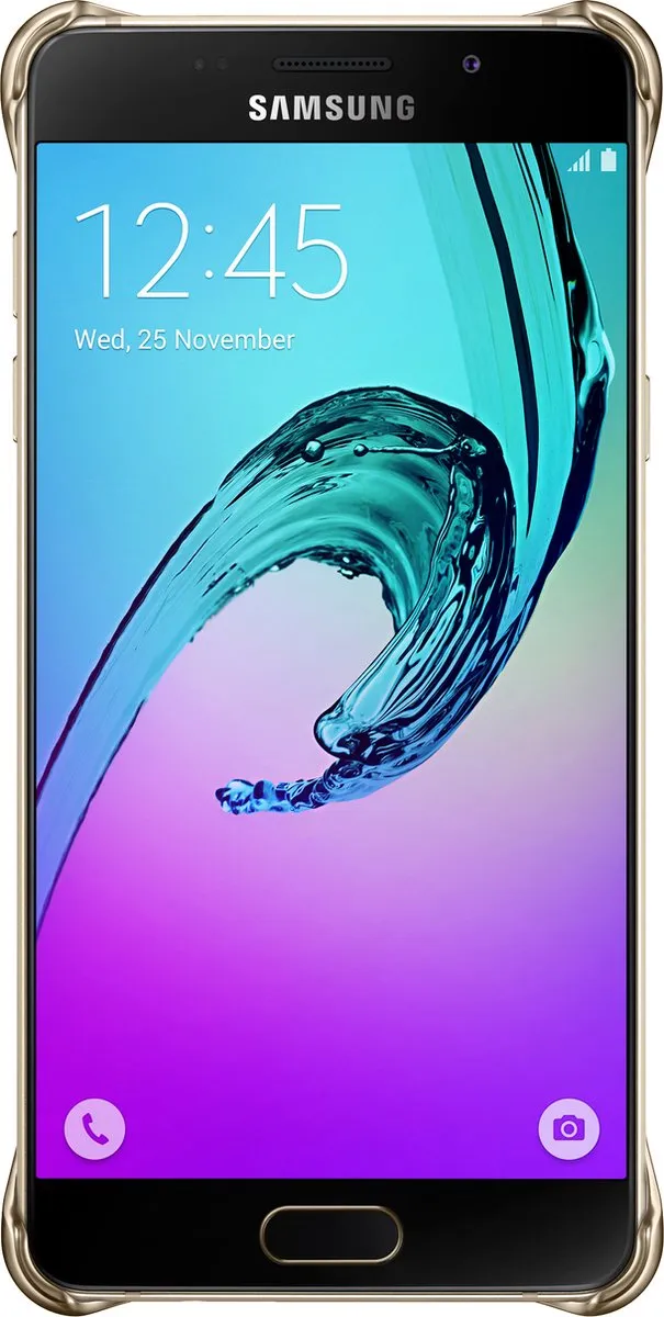 Samsung Clear Cover A510 Galaxy A5 2016 - Goud