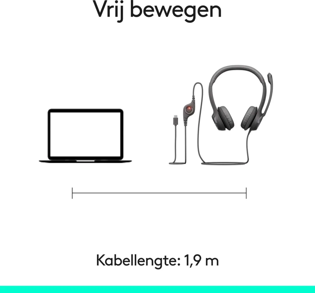Logitech H390 Headset - Bedraad - Zwart