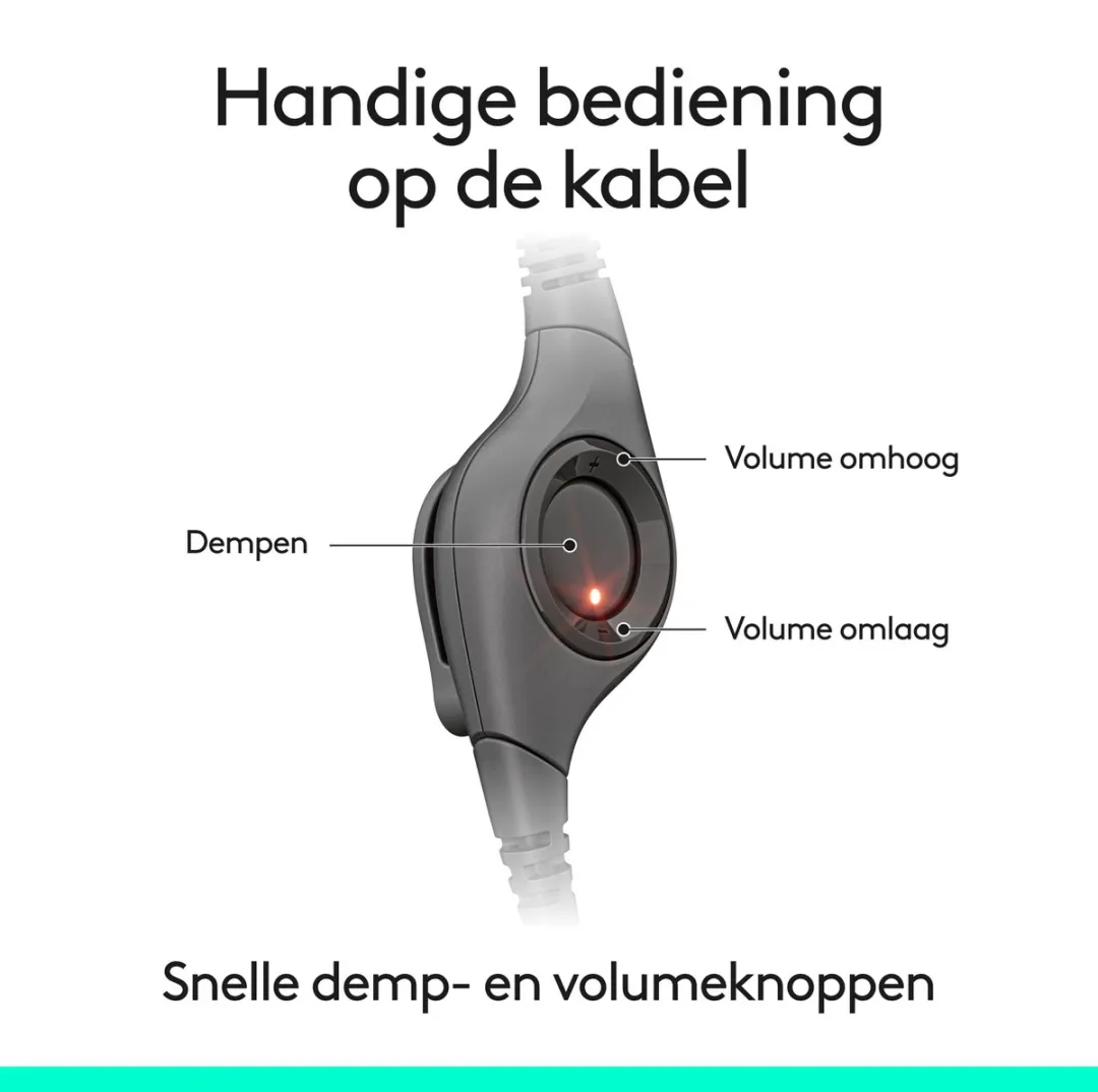 Logitech H390 Headset - Bedraad - Zwart