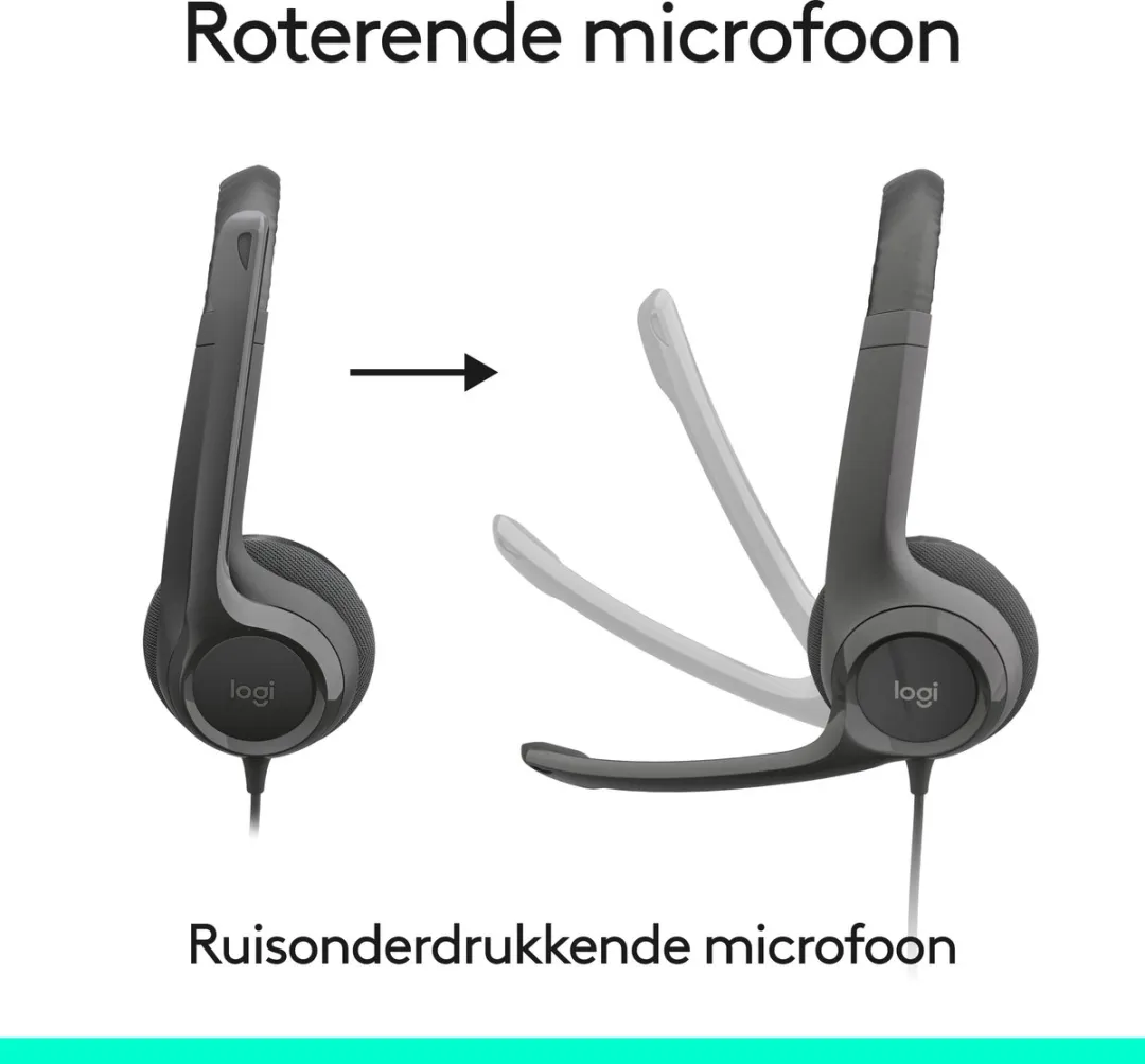 Logitech H390 Headset - Bedraad - Zwart