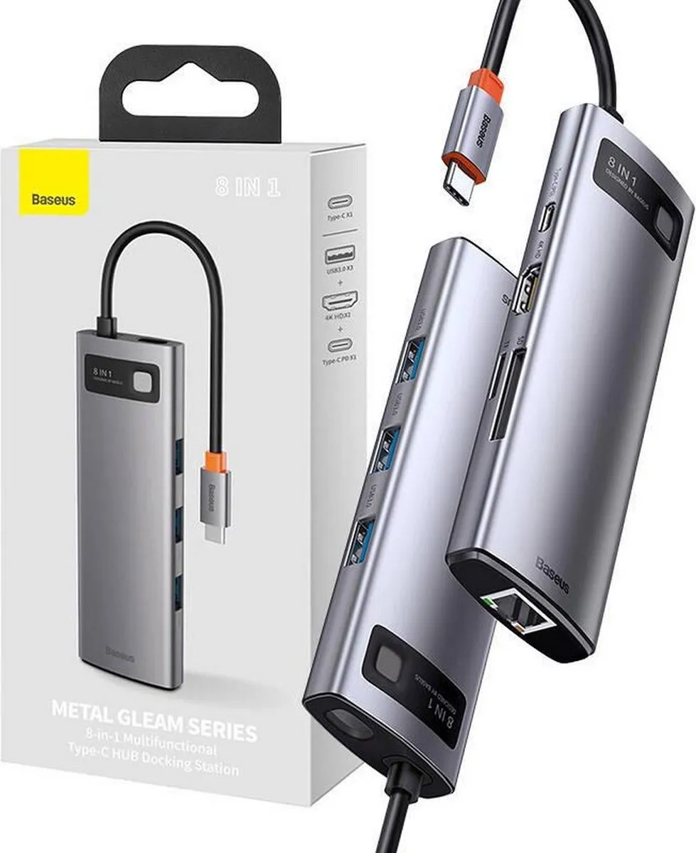 Baseus Gleam 8-in-1 USB-C Hub