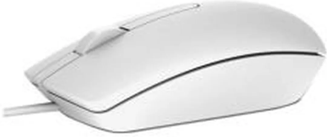 Dell MS116 Ambidextrous USB Muis - 1000 DPI - Wit