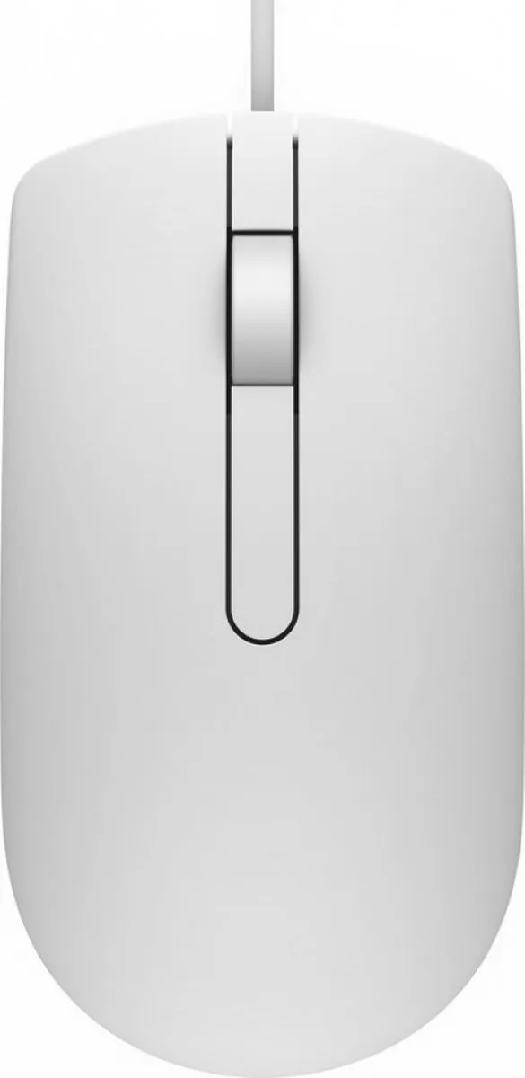 Dell MS116 Ambidextrous USB Muis - 1000 DPI - Wit