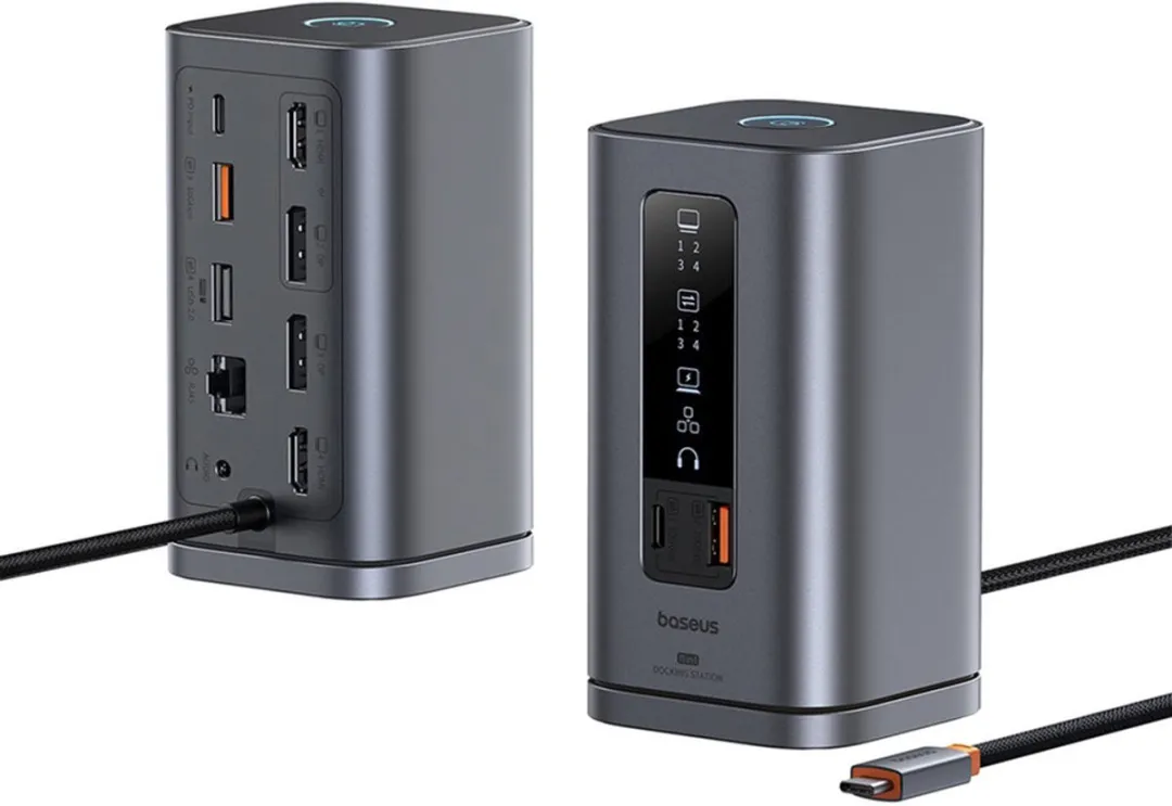 Baseus Spacemate USB-C Hub B00568101813-00 - 11 Poorten Grijs