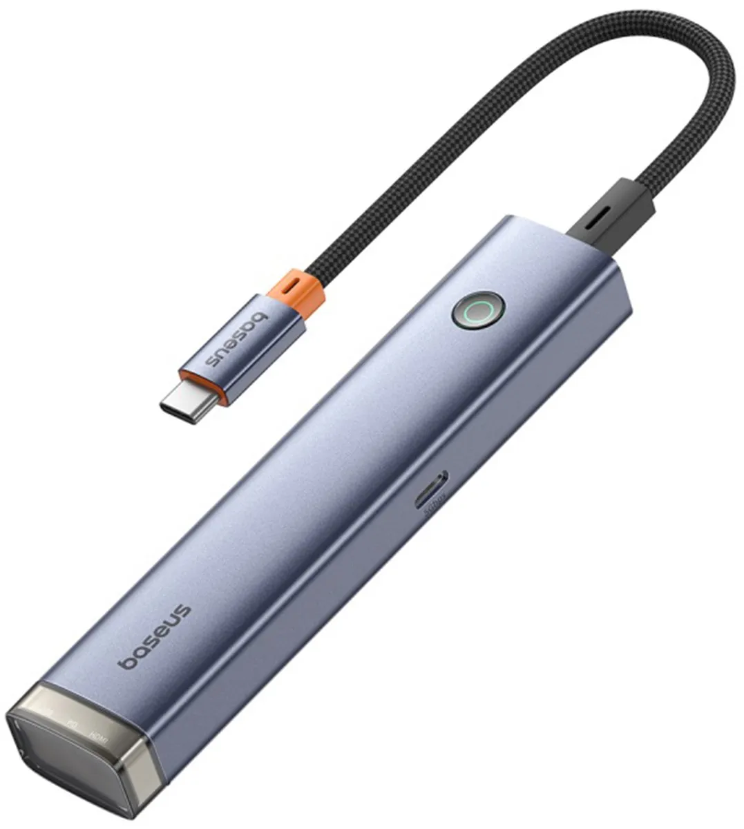 Baseus UltraJoy Air 6-in-1 USB-C Hub - 4K 60Hz - 100W - Space Grey