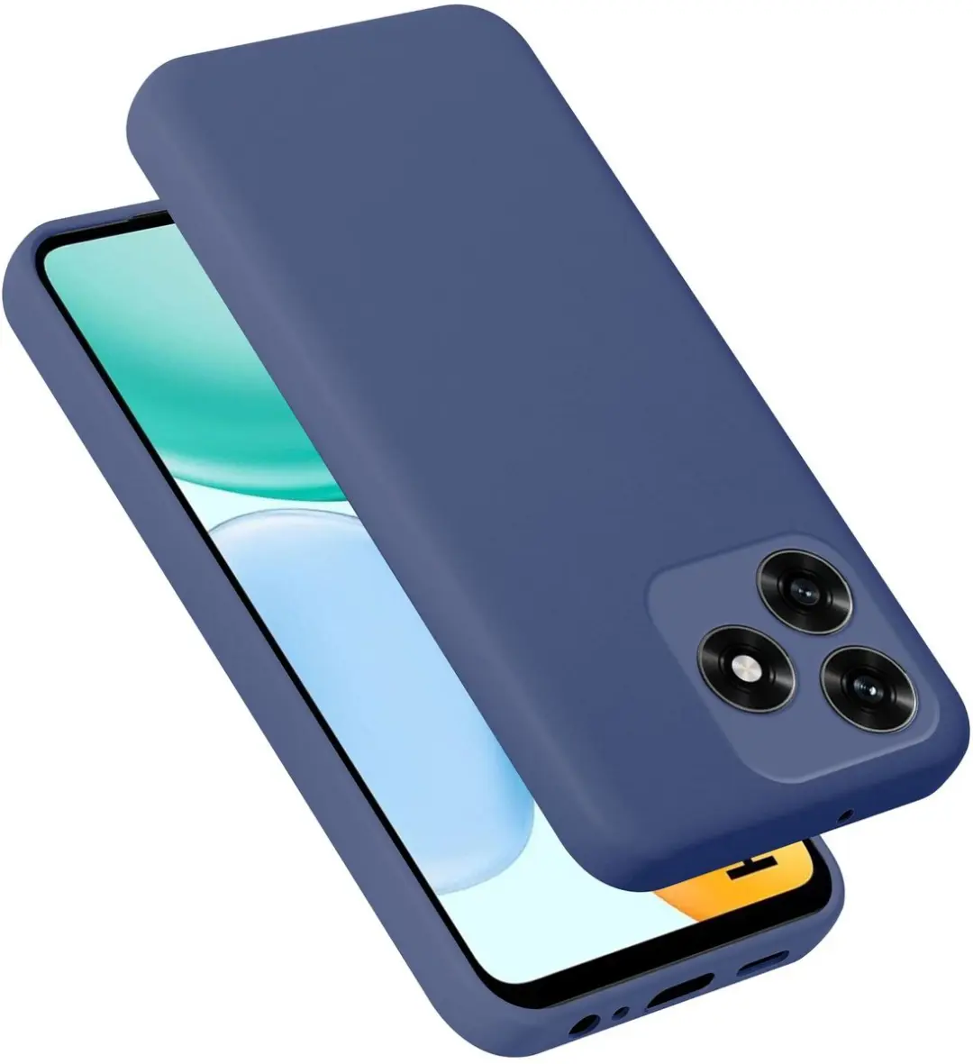 Cadorabo Hoesje geschikt voor Honor X5C Plus / X5C Case in Liquid Blauw Bescherm