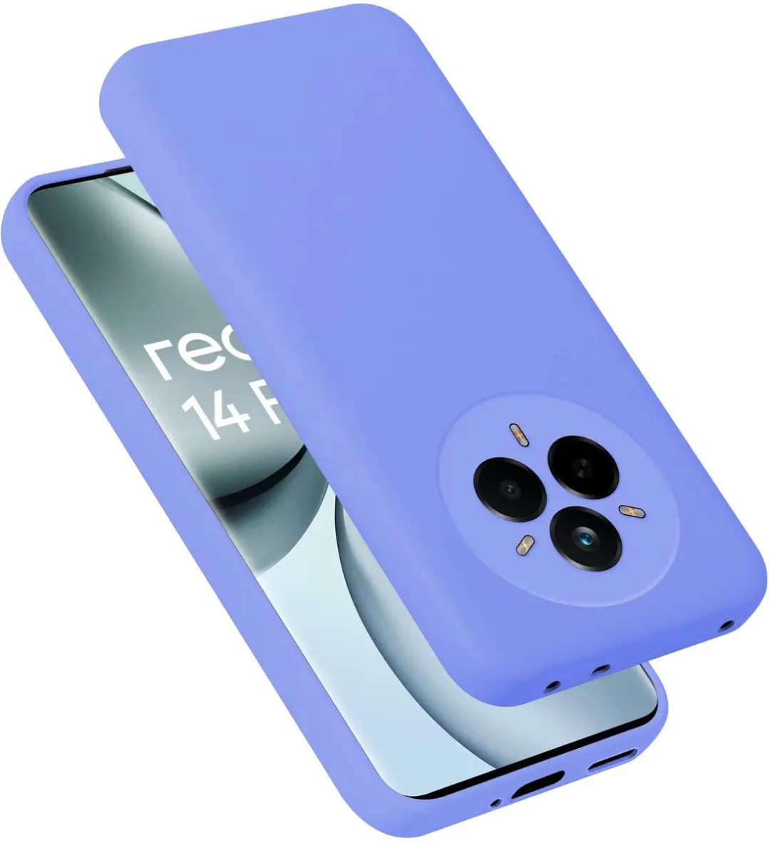 Cadorabo Hoesje geschikt voor Realme 14 Pro Case in Liquid Lichte Paars Bescherm