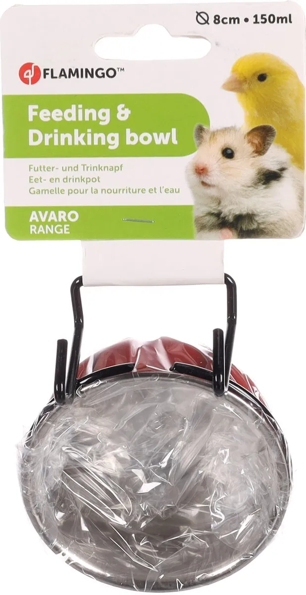 Flamingo Avaro Eet- en Drinkpot Rood 150ml