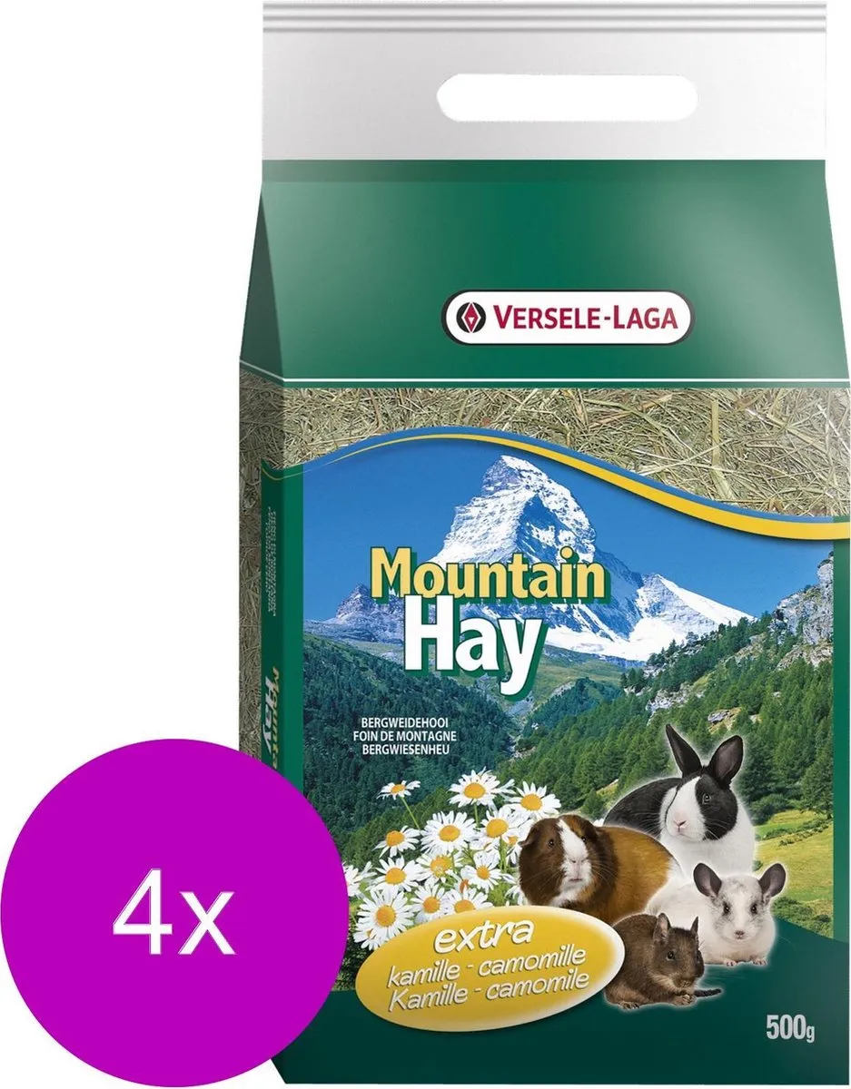 Versele-Laga Bergweidehooi 500g - 4 Stuks (Kamille)