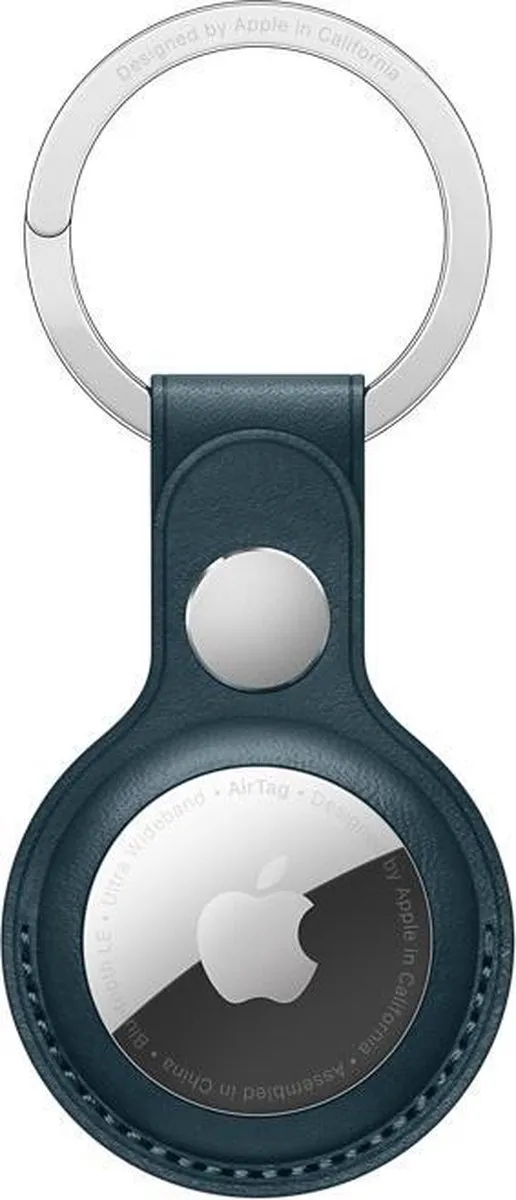 Apple AirTag Sleutelhanger - Leer Blauw