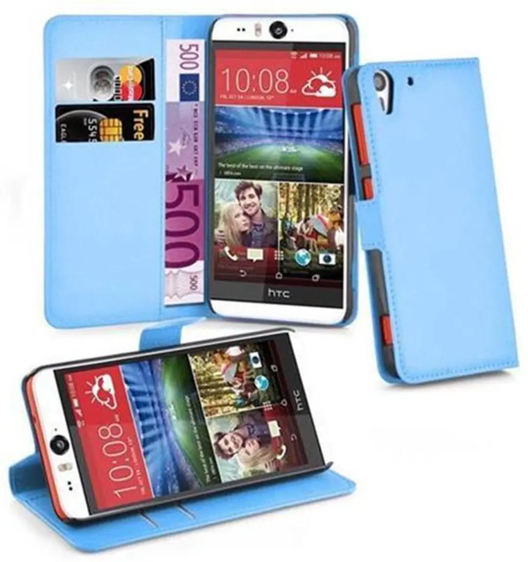 Cadorabo Hoesje geschikt voor HTC Desire EYE in PASTEL BLAUW