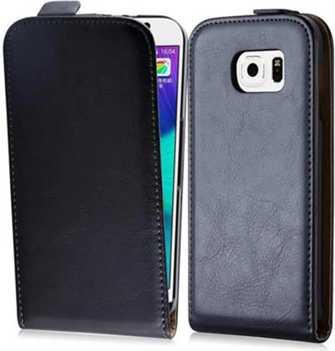 Cadorabo Hoesje geschikt voor Samsung Galaxy S6 in KAVIAAR ZWART