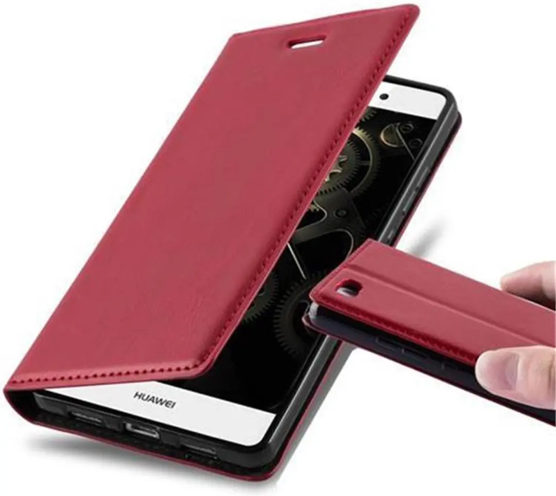 Cadorabo Hoesje geschikt voor Huawei P8 LITE 2015 in APPEL ROOD