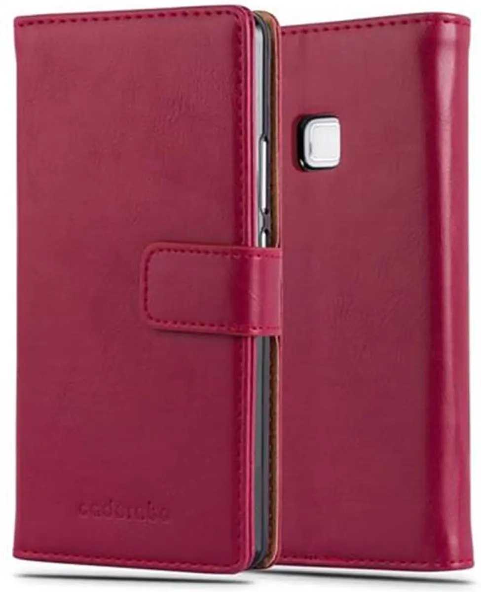 Cadorabo Hoesje geschikt voor Huawei P9 LITE 2016 / G9 LITE in WIJN ROOD