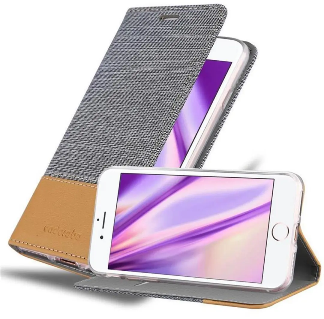 Cadorabo Hoesje geschikt voor Apple iPhone 7 PLUS / 7S PLUS / 8 PLUS in LICHTGRI