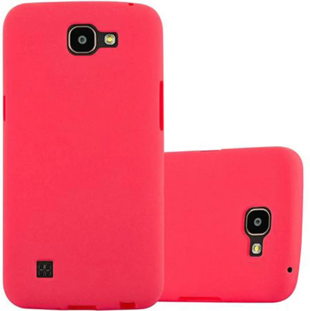 Cadorabo Hoesje geschikt voor LG K4 2016 in FROST ROOD